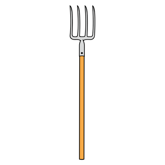 SVG design of a pitchfork tool for cutting machines