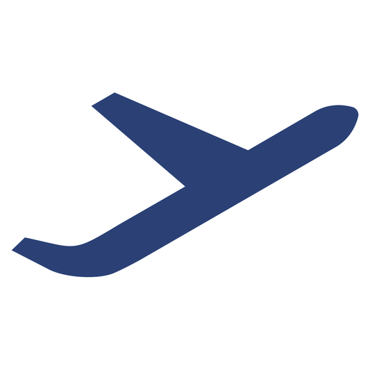 Stylish airplane silhouette for crafting and design projects