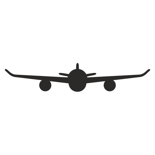 Vintage plane vector design for creative cutting projects