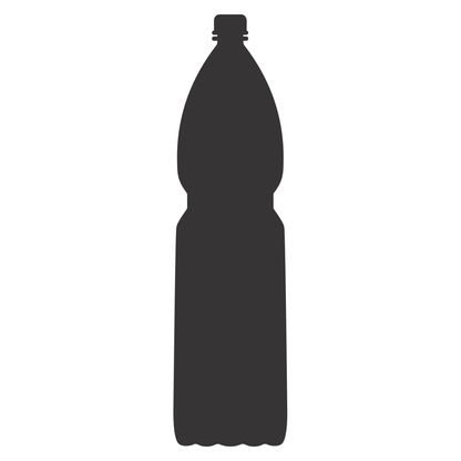 Vector design for cutting machine: water bottle shape