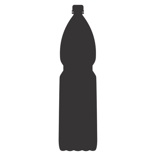 Vector design for cutting machine: water bottle shape