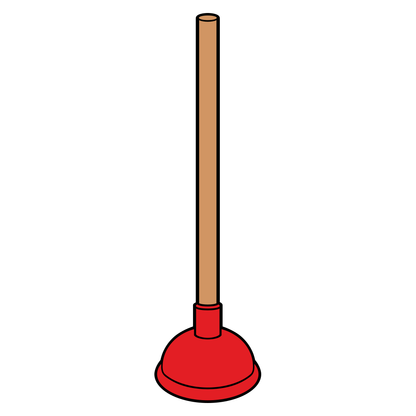 Creative plunger vector design for crafting projects