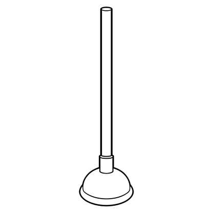Creative vector design of a classic plunger for craft projects