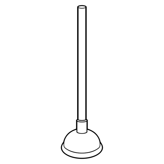 Creative vector design of a classic plunger for craft projects