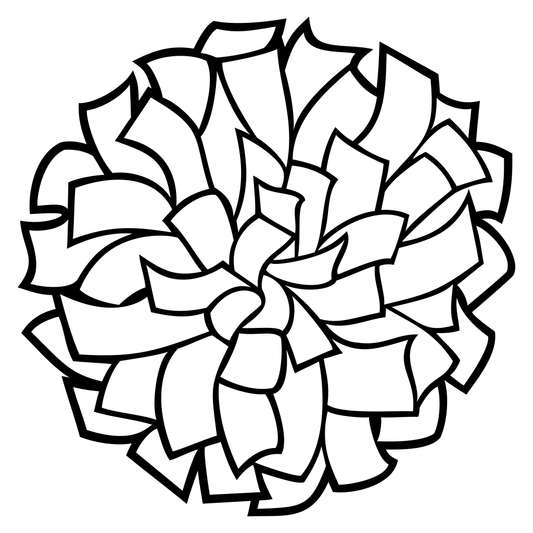 Creative pom pom design for cutting machines and crafts