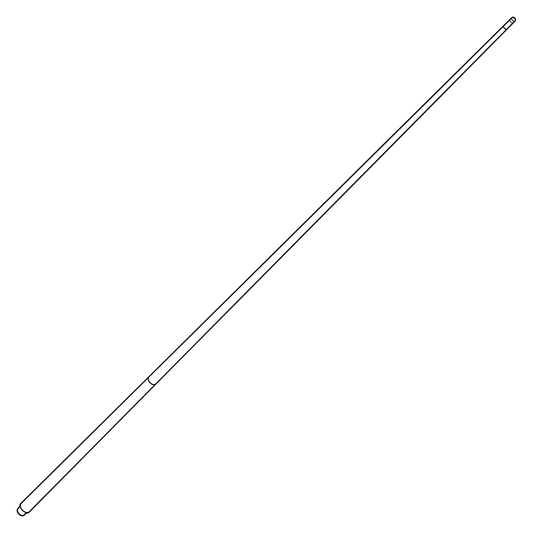 Elegant black and white vector design of a pool cue for cutting