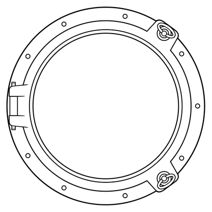 Porthole design for layered vector cutting projects