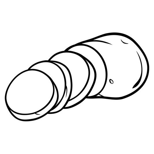 Creative potato vector design for cutting machine projects