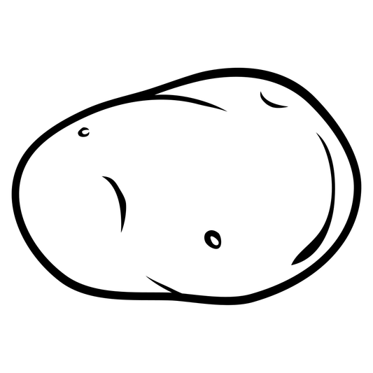 Creative and fun potato drawing for crafting projects