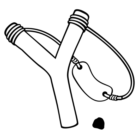 Unique vector slingshot design for creative craft projects