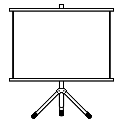Black and white projector design for cutting machines