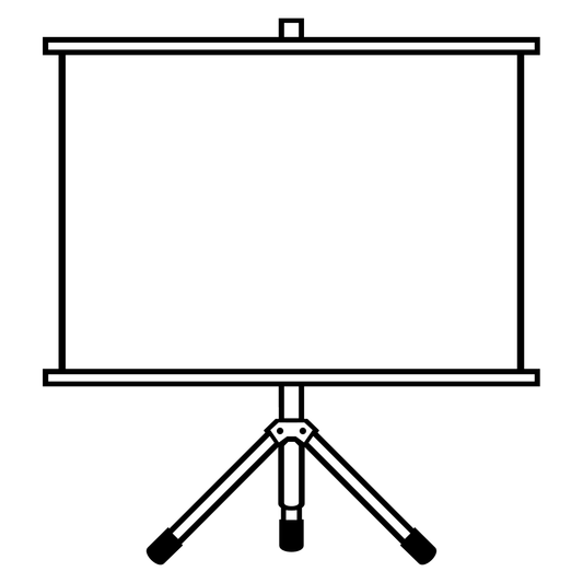 Black and white projector design for cutting machines