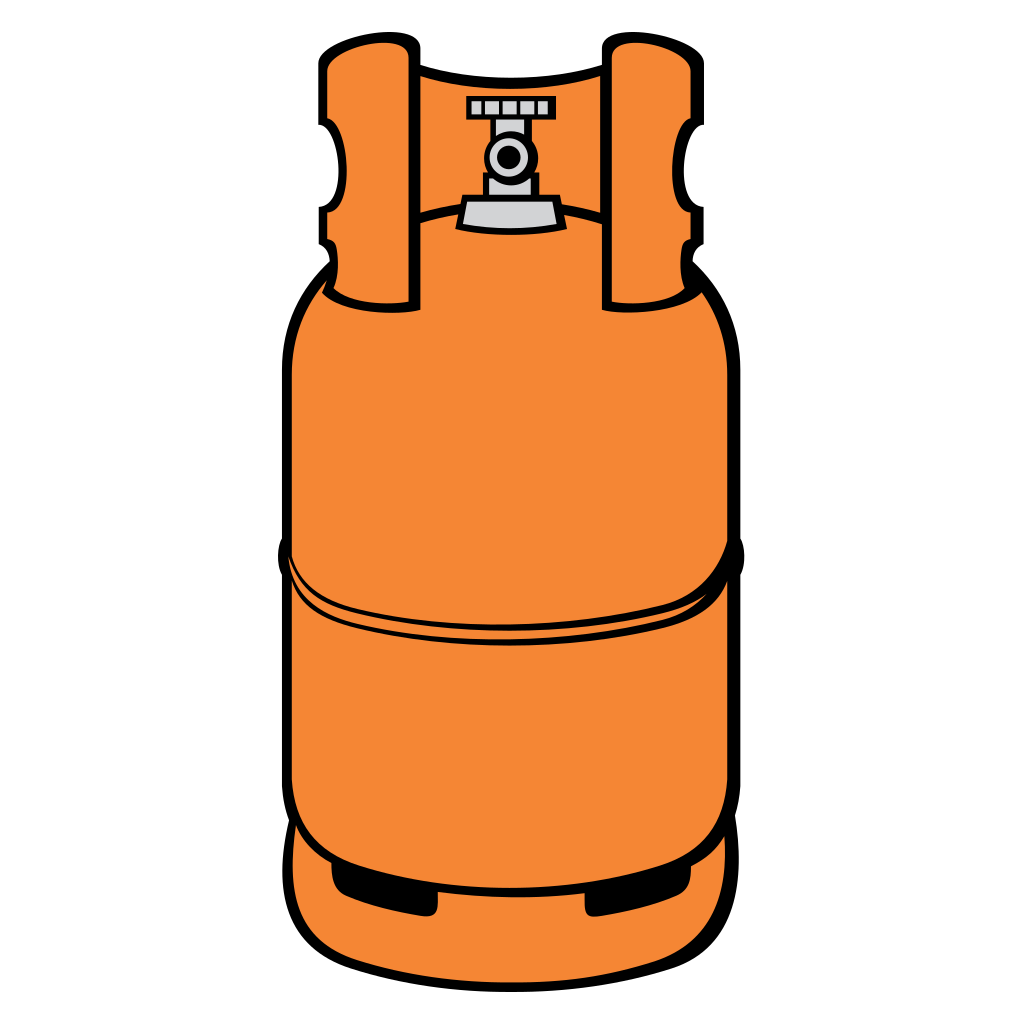 Design for propane gas cylinder cut from vector SVG files