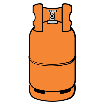 Design for propane gas cylinder cut from vector SVG files