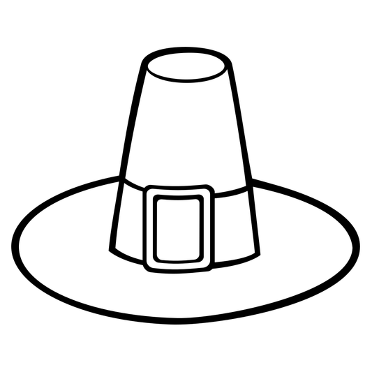 Creative puritans hat vector design for cutting machines