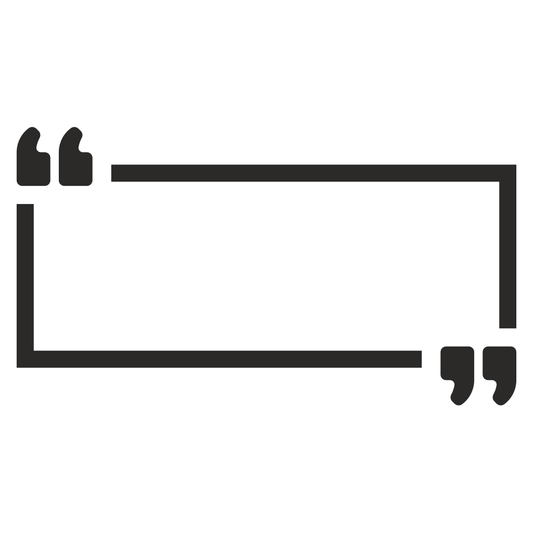 Creative vector quotation marks for cutting machine designs