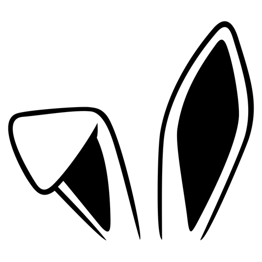 Stylish black rabbit ears design for cutting machines