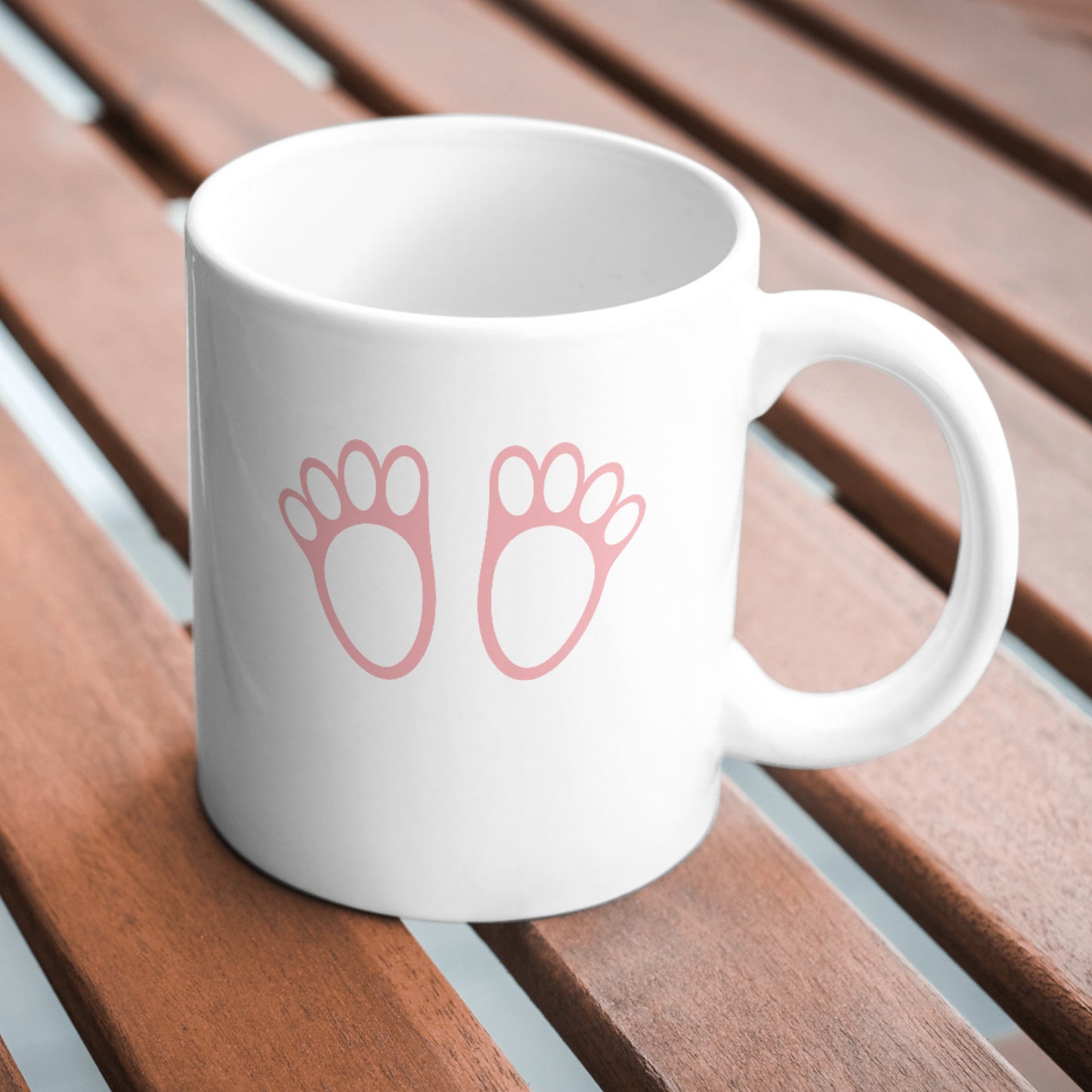 Charming bunny footprints design for crafting adventures