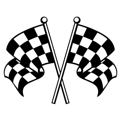 Racing checkered flags design for creative projects