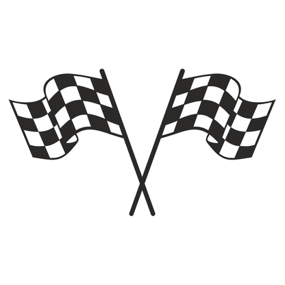 Dual racing flags design for cutting machine projects