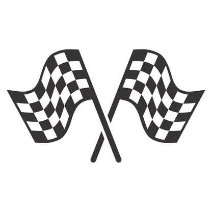 Racing flags design for cutting machines for enthusiasts