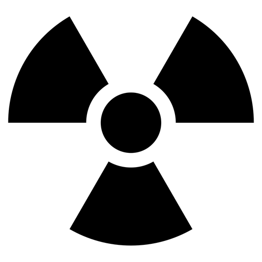 Bold radiation symbol vector design for craft lovers