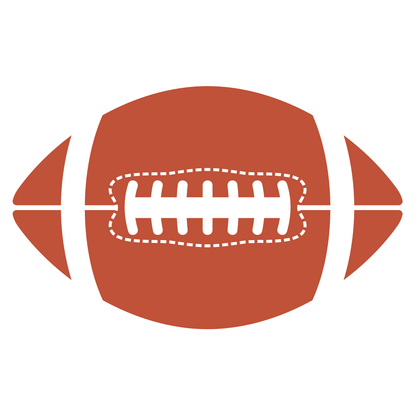 Vector design of an American football for cutting