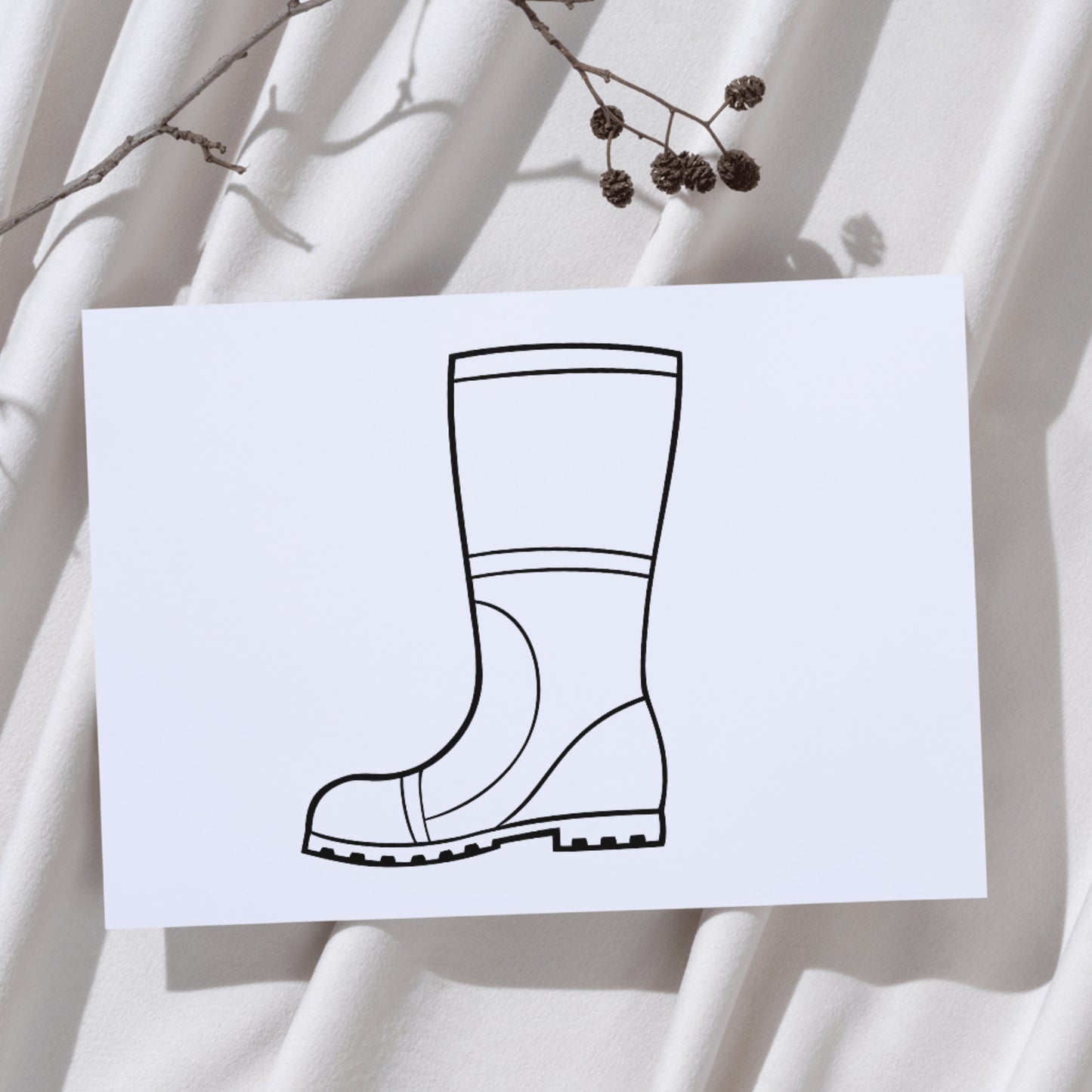 Creative vector designs of rain boots for crafting projects