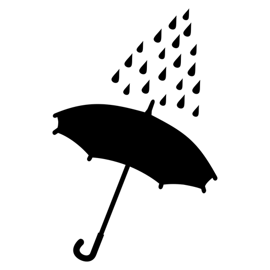 Creative rain umbrella design for cutting machines in SVG format