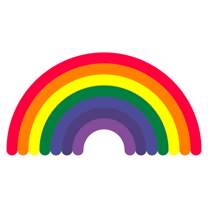 Vibrant rainbow design for creative cutting projects