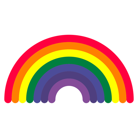 Vibrant rainbow design for creative cutting projects