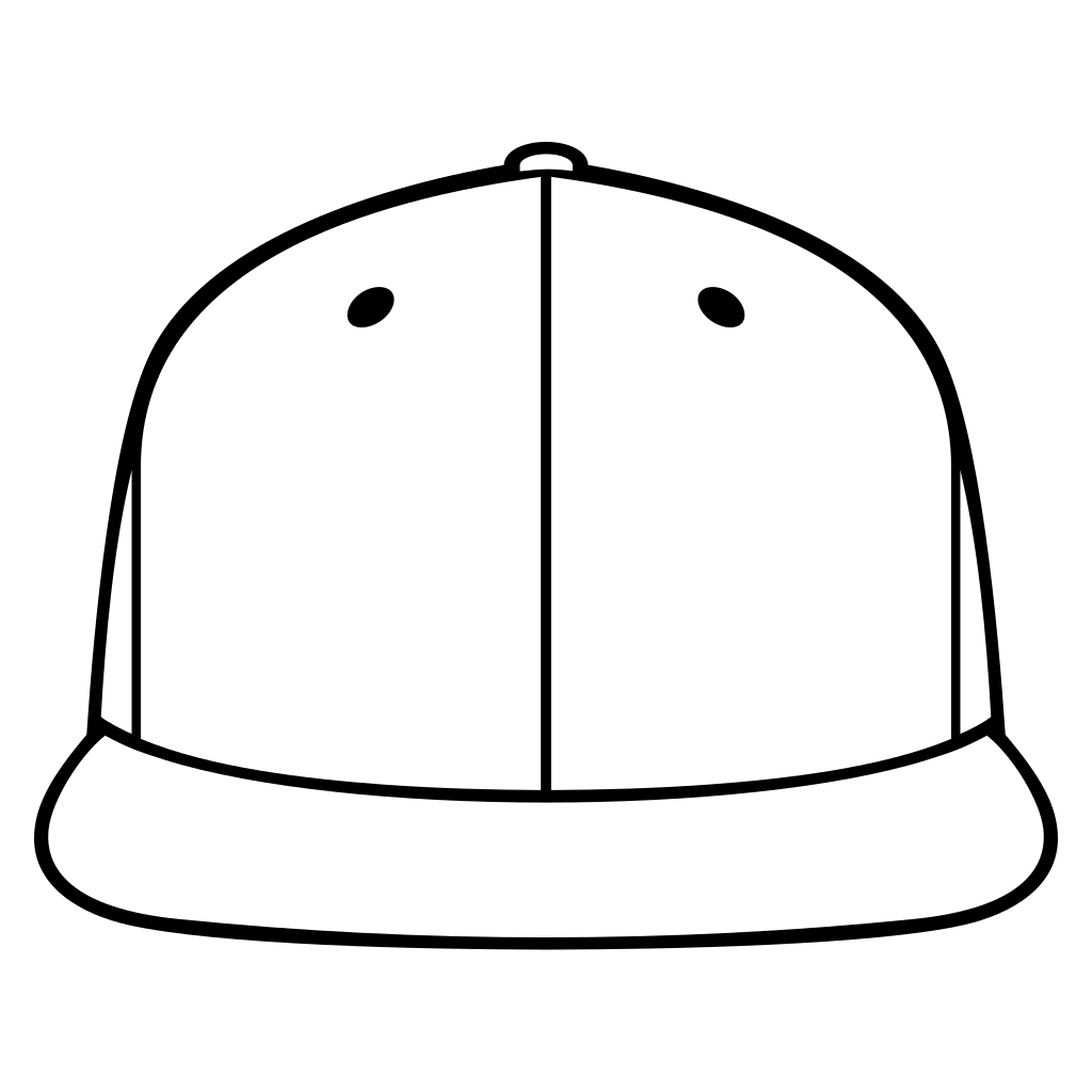 Stylish rap cap vector design for cutting machines