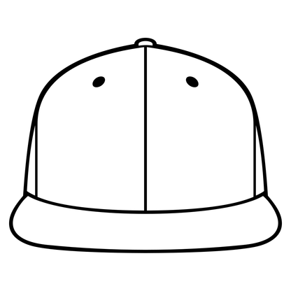 Stylish rap cap vector design for cutting machines