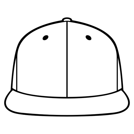 Stylish rap cap vector design for cutting machines