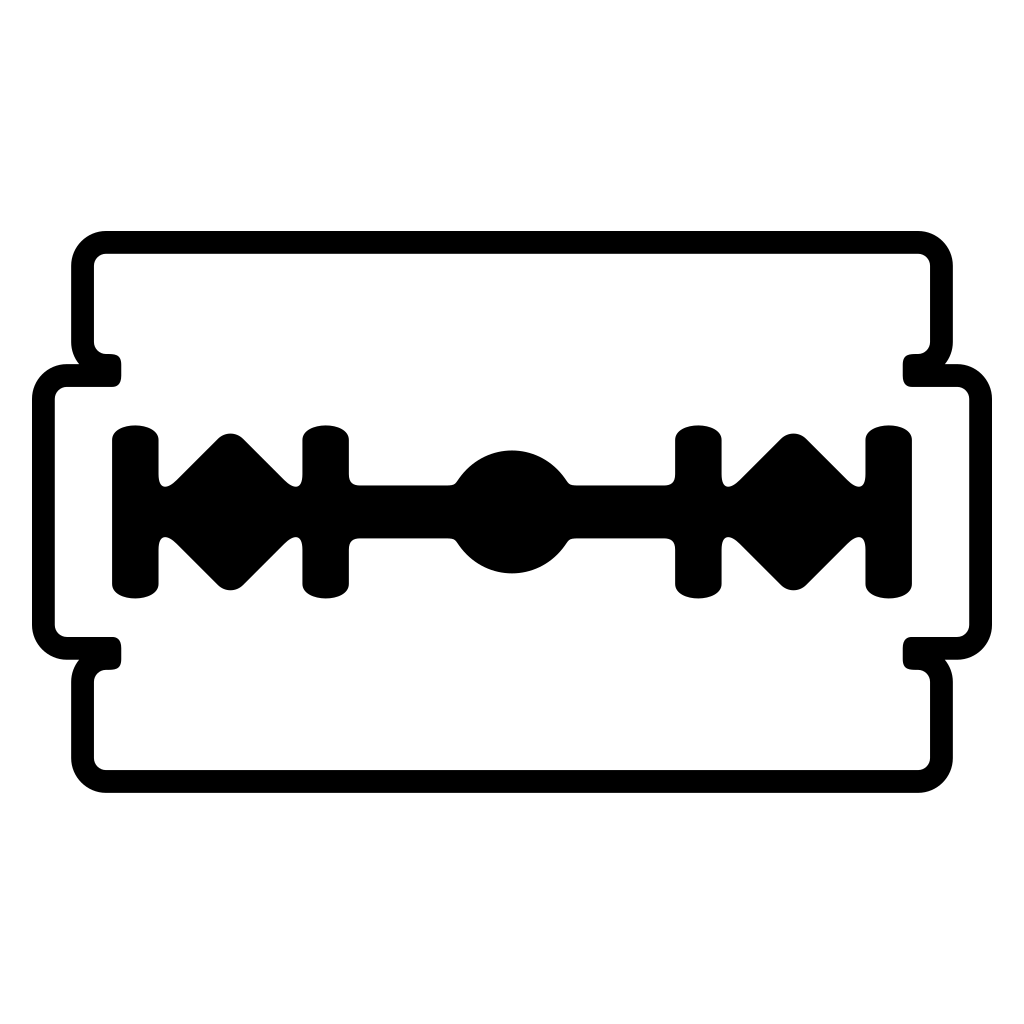 Versatile razor blade design for cutting machines