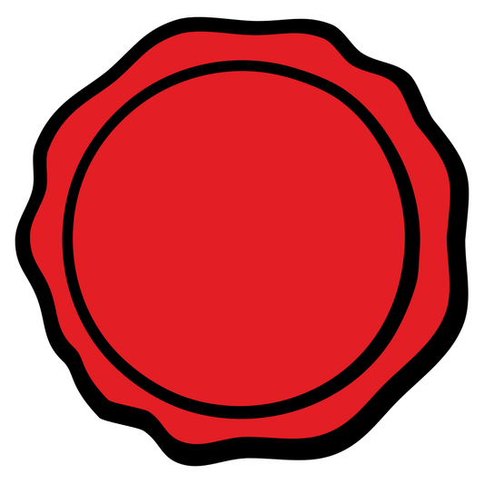 Creative red seal design for cutting machines and crafting