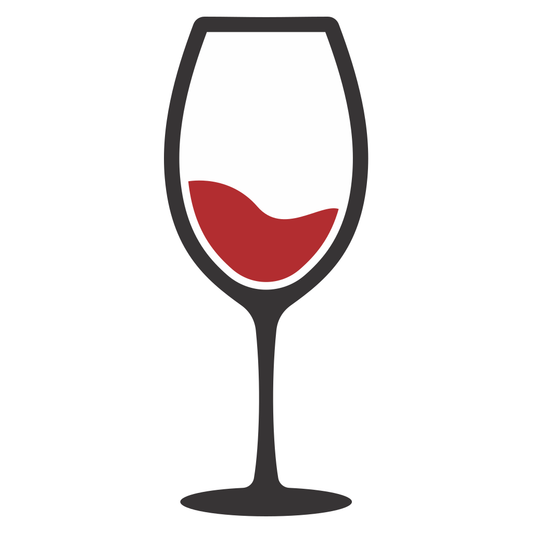Elegant red wine glass vector design for cutting machines