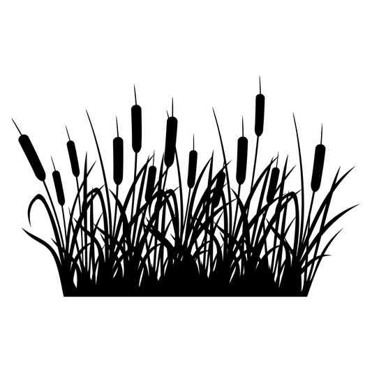 Unique vector design of cattails for creative projects