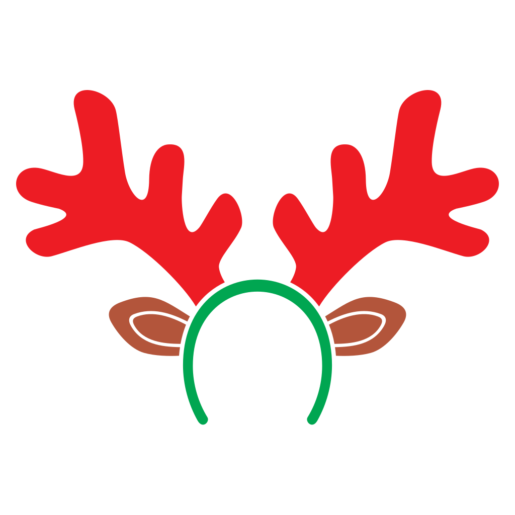 Creative reindeer antlers design for cutting machines