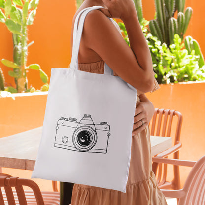 Retro black and white camera vector design for cutting machines