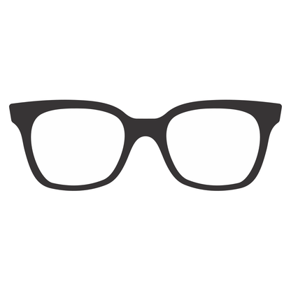 Creative black glasses vector design for cutting machines