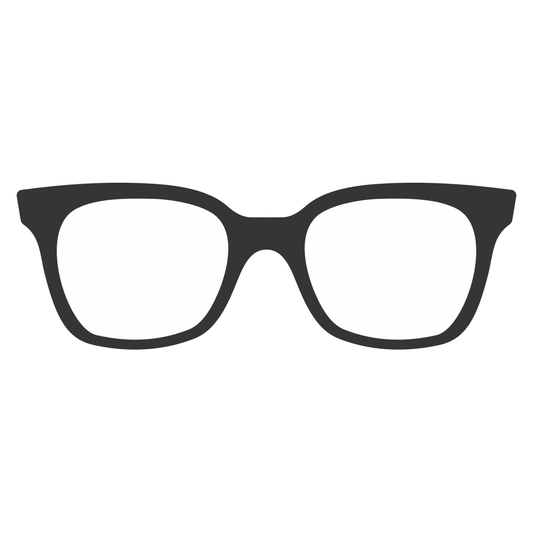 Creative black glasses vector design for cutting machines