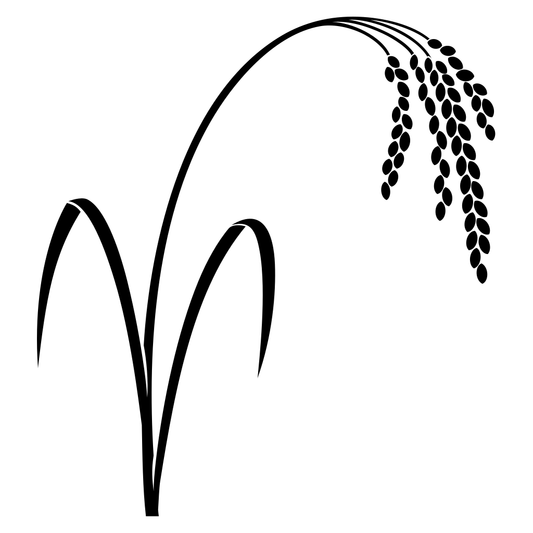Elegant rice plant vector design suitable for cut files