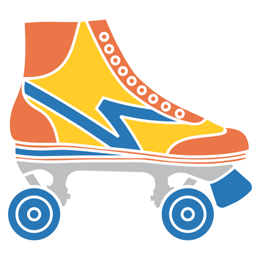 Creative roller skate shoe vector design for crafting projects