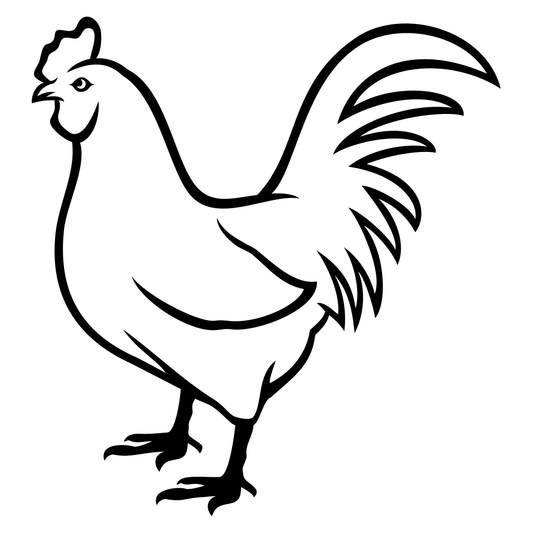 Creative vector chicken design for crafting enthusiasts
