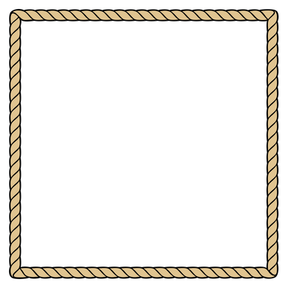 Elegant rope frame square design for creative projects