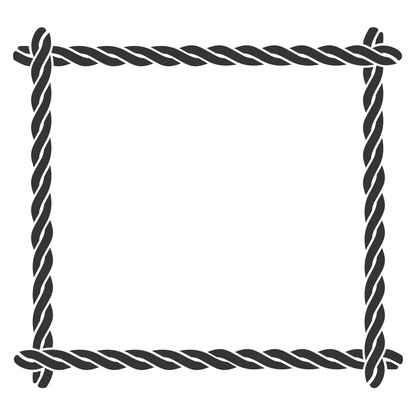 Creative rope frame design for crafting projects and decor