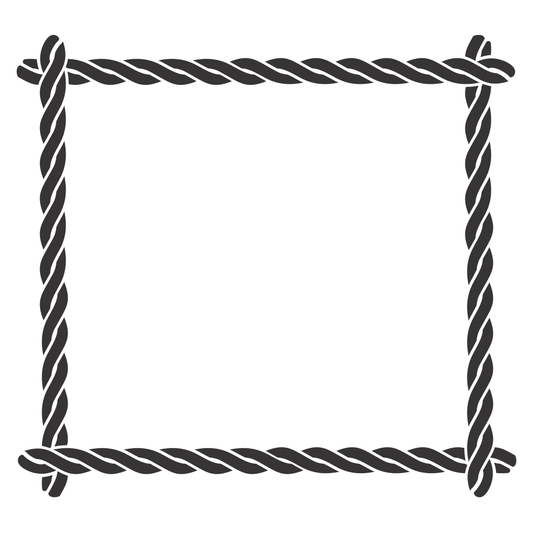 Creative rope frame design for crafting projects and decor