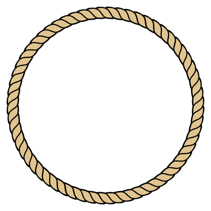 Creative rope frame circle design for crafting enthusiasts
