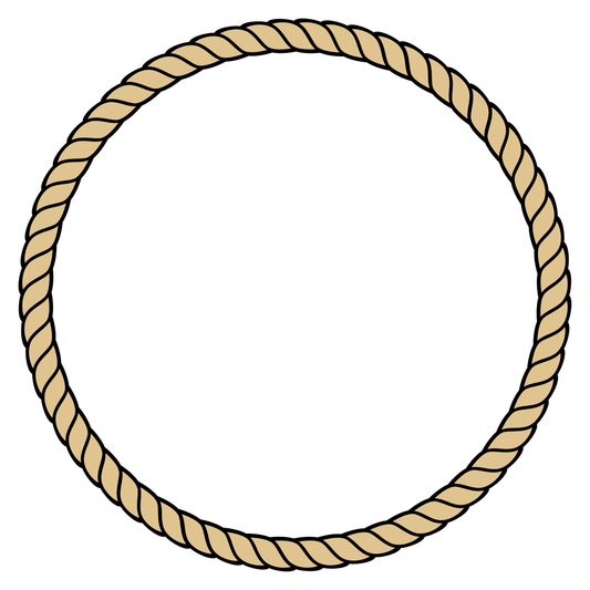 Creative rope frame circle design for crafting enthusiasts
